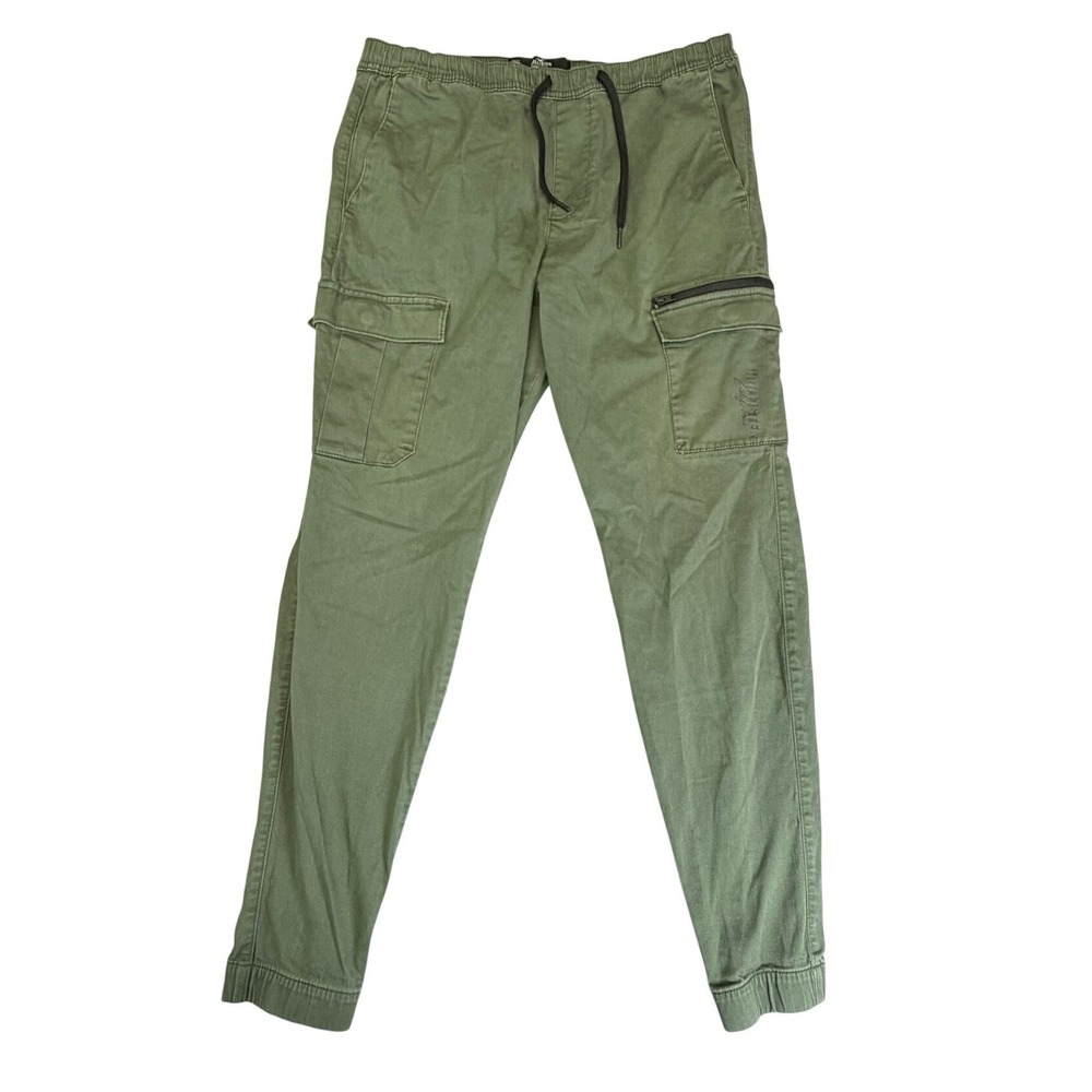 Hollister Skinny Jogger Womens Large Olive‎ Green Advanced Stretch Cargo Pants